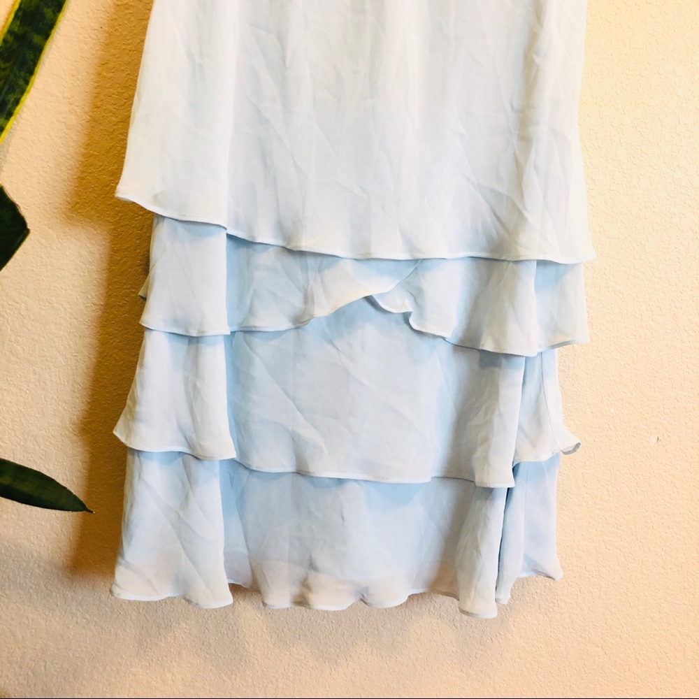 SLNY || Ruffled Tier Cocktail Dress - Picture 2 of 6